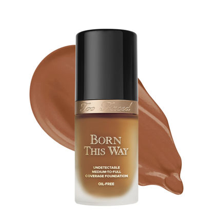 Picture of Too Faced Born This Way Natural Finish Longwear Liquid Foundation | Medium-To-Full Coverage | Hydrating + Oil Free, 1 Fl Oz, Chestnut