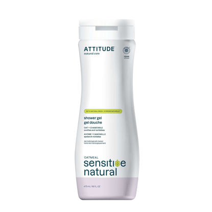 Picture of ATTITUDE Body Wash for Sensitive Skin with Oat and Chamomile, EWG Verified, Dermatologically Tested, Vegan, 16 Fl Oz