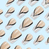 Picture of RUOKEXIN Coffin Press on Nails French Tip Fake Nails Medium False Nails with Glitter Designs Medium Coffin Nail Press ons Nude Full Cover Glue on Nails Cute Stick on Nails for Women 24Pcs
