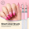 Picture of Beetles Gel Polish Nail Art Liner Brushes 5Pcs Painting Art Design Pen Set Diamond Application Rhinestone Handle Drawing Nail Art Brushes Tools Sizes 5/6/11/20/25mm Nail Art Design Gift for Women