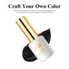 Picture of Imtiti Glitter Gel Nail Polish, 0.5 Fl Oz Black Glitter Gel Polish Soak Off LED U V Nail Gel Polish Nail Polish DIY Nail Art Starter Manicure Salon Gel Polish Kit
