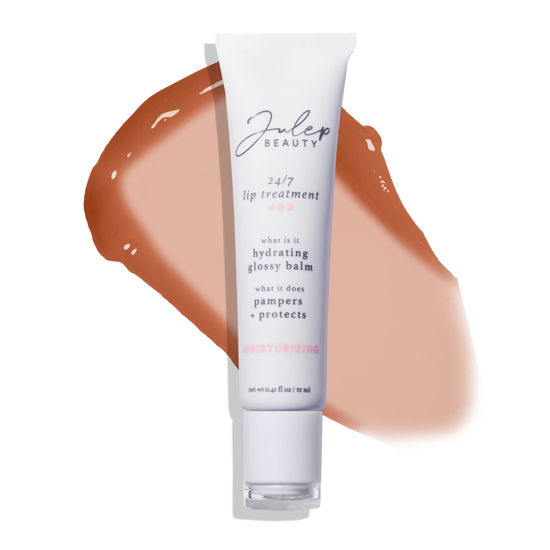 Picture of Julep 24/7 Lip Treatment - Hydrating & Glossy Lip Balm and Lip Sleeping Mask with Shea Butter - Moisturize, Protect & Soothe - Vegan & Cruelty-Free - Sheer Berry