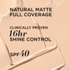 Picture of IT Cosmetics CC+ Cream Natural Matte Foundation with SPF 40 - Shine-Reducing & Long-Wear Full Coverage Foundation For Oily Skin - With Hyaluronic Acid - Non-Comedogenic, Fair - 1.08 fl oz