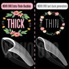 Picture of NOVO OVO Extra Thick Duck Feet Nail Tips Full Cover for Press on Acrylic with Moon Curve, Medim Long Clear Pre-Etched Matter Flare Wide French Soft Gel Fake False Nail Extension x 15 Sizes 150 pcs