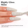 Picture of Imtiti Nude Gel Nail Polish, 0.5 Fl Oz Soy Milky White Gel Polish Soak Off LED UV Nail Gel Polish Spring Summer Gel Nail Polish DIY Nail Art Starter Manicure Salon Gel Nail Kit