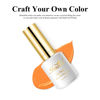 Picture of Imtiti Gel Nail Polish, 0.5 Fl Oz Creme Orange Gel Polish Soak Off LED UV Nail Gel Polish Autumn Winter Nail Polish DIY Nail Art Manicure Salon Gel Nail Kit for Women Girls