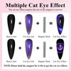 Picture of Imtiti 9D Cat Eye Gel Nail Polish, 15ML Blue Chameleon Holographic Glitter Cat Eye Gel Polish with Magnet UV LED Magnetic Gel Nail Polish Sparkly Home DIY Manicure Nail Salon Kit