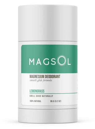 Picture of MAGSOL Natural Deodorant for Men & Women - Perfect for Ultra Sensitive Skin, Aluminum Free Deodorant for Men, Aluminum Free Deodorant for Women, Baking Soda Free (Lemongrass)
