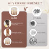 Picture of FORENEE Hair Ties No Damage - 10PCS Ponytail Holders - Elastic Hair Ties for Thick Hair - Braided Hair Bands for Women Girls's Hair - Milk apricot color