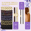 Picture of FORENEE Hair Ties No Damage - 10PCS Ponytail Holders - Elastic Hair Ties for Thick Hair - Braided Hair Bands for Women Girls's Hair - Bright Star