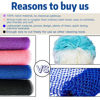 Picture of African Exfoliating Net, 4 Pieces African Net Sponge, Nylon African Bath Sponge Net, African Net Long Net Bath Sponge Shower Body Scrubber