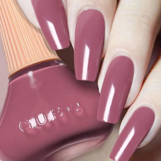 Picture of Major Dijit Quick Dry Nail Polish Dark Pink Summer Nail Lacquer for Nail Art Regular Nail Polish 0.41 fl oz.