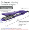 Picture of MBHAIR Ceramic Crimper Iron for Volumizing Fluffy Hairstyle, Corrugation Crimper Hair Iron, Anti Static Ceramic Hair Crimping Iron Adjust Temperature (Purple)