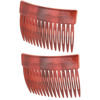 Picture of Camila Paris CP2944 French Hair Side Comb, 3 inch Small Pink, French Twist Hair Combs Decorative, Strong Hold Hair Clips for Women Bun Chignon Up-Do Styling Girls Hair Accessories, Made in France