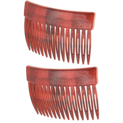 Picture of Camila Paris CP2944 French Hair Side Comb, 3 inch Small Pink, French Twist Hair Combs Decorative, Strong Hold Hair Clips for Women Bun Chignon Up-Do Styling Girls Hair Accessories, Made in France