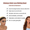 Picture of Atimiaza 3 Pcs Elastic Bands for Wigs - Lace Melting, Edge Wrap to Lay Edges (Silver, Leopard, Black Pack)