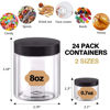 Picture of 8oz Plastic Jars with Lids 8 oz Plastic Containers with Lids + 20g Sample Containers (Set of 24) Airtight Container for Lip Scrub, Body Butters, Cream, Slime, Craft Storage