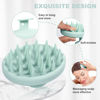 Picture of Meartchy Silicone Scalp Massager, Scalp Scrubber for Hair Growth with Soft Bristles, Scalp Exfoliator Brush Dandruff Removal Shampoo Brush for Wet Dry Scalp Care (Mint Green)