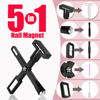 Picture of Nail Magnet for 3D Cat Eye Gel Nail Polish Magnet Tools, 11 Pcs Cat Eye Magnet for Nails,5 in 1 Nail Magnet for Nail Art with Silicone Case,Nail Magnet Pen Stripe Nail Magnet Wands for Nail Art DIY