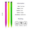 Picture of KGBFASS 32Packs Colored Hair Extensions 20Inch Straight Color Clip in on Hair Extension Rainbow Party Highlights Synthetic Hairpiece for Girls (16 colors)