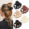 Picture of Atoden Hair Clips, 5Pcs Octopus Matte Hair Claws for Women, Large 3.15" Hair Clips for Thick Hair, Non-slip Jaw Clips, Hair Accessories