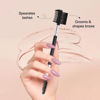 Picture of 3pcs 3 Head Eyebrow Eyelash Shaper Eyelash Comb Double Head Brush Makeup Grooming Tool Cosmetic with 3 Different Spoolie Brushes for Separating Lashes, Eliminating Mascara Clumps, Grooming Brows
