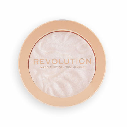 Picture of Revolution Beauty, Reloaded Pressed Powder Highlighter, Intensely Pigmented for a High Impact Dewy Finish, Peach Lights, 0.22 Oz.