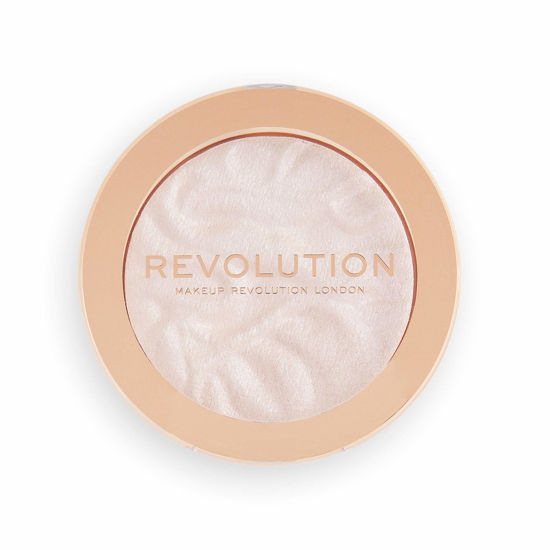Picture of Revolution Beauty, Reloaded Pressed Powder Highlighter, Intensely Pigmented for a High Impact Dewy Finish, Peach Lights, 0.22 Oz.