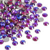 Picture of Beadsland 2880pcs Flat Back Crystal Rhinestones Round Gems for Nail Art and Craft Glue Fix, Purple Velvet,SS10,2.7-2.9mm