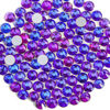 Picture of Beadsland 2880pcs Flat Back Crystal Rhinestones Round Gems for Nail Art and Craft Glue Fix, Purple Velvet,SS10,2.7-2.9mm