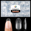 Picture of Oval Round Nail Tips Short Full Matte Oval Almond Gel x Nail Tips 240pcs Easiest Short Acrylic Nail Tips for DIY Nail Art Salon, Luckyfairty Short Oval Gel x Nails, 15 Sizes