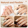 Picture of Oval Round Nail Tips Short Full Matte Oval Almond Gel x Nail Tips 240pcs Easiest Short Acrylic Nail Tips for DIY Nail Art Salon, Luckyfairty Short Oval Gel x Nails, 15 Sizes