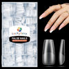 Picture of Coffin Nail Tips Full Matte 240pcs Medium Coffin Gel x Nail Tips Full Cover Clear Coffin False Acrylic Nail Tips DIY Nail Art Salon Press On Nails, 15 Sizes Luckyfairy Gelly Nail Extension