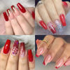 Picture of Coffin Nail Tips Full Matte 240pcs Medium Coffin Gel x Nail Tips Full Cover Clear Coffin False Acrylic Nail Tips DIY Nail Art Salon Press On Nails, 15 Sizes Luckyfairy Gelly Nail Extension