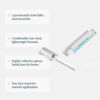 Picture of Wonderskin WONDER BLADING Top Gloss - Clear Glitter Lip Gloss, Hydrating and High Shine Finish Lip Makeup (Clear Shine)