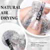 Picture of Major Dijit Quick Dry Nail Polish Clear Silver Summer Nail Lacquer for Nail Art Regular Nail Polish 0.41 fl oz.
