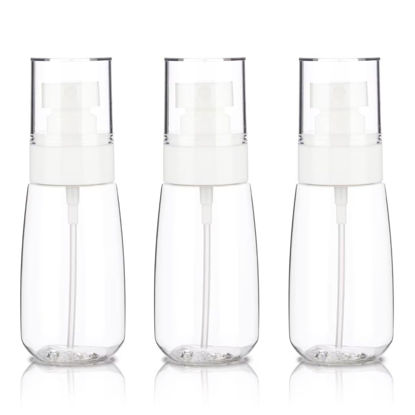 Picture of GIVITASOT 3pack Small Spray Bottle, 2oz Mini Spray Bottles, Clear Empty Travel Spray Bottle, Fine Mist Plastic Spray Bottles