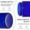 Picture of KEYWING 2oz Small Glass Jars with Black Lids, 35 Pack Blue Round Glass Cosmetic Jars with Inner Liners for Cream, Lotions, Powders and Ointments