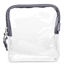 Picture of BORSALI Clear Travel Bags for Toiletries - TSA Clear Toiletry Bag for Traveling, Cosmetics, Carry on 3-1-1 Liquids & Other Items - TSA-Approved Quart Size For Luggage, Purse or Car - Gray