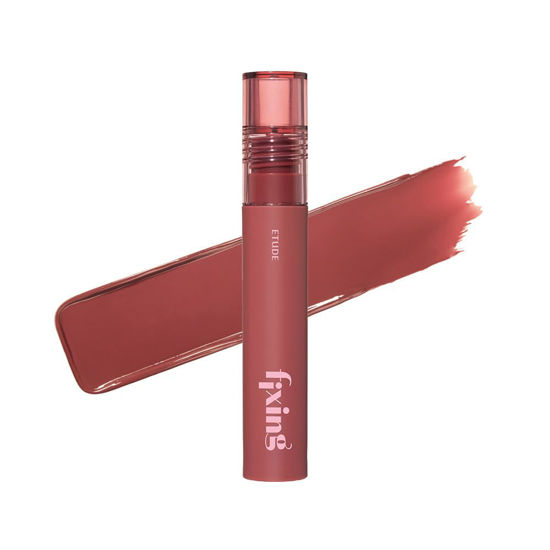 Picture of ETUDE Fixing Tint #06 Soft Walnut | Long Lasting High Pigmented Liquid Lipstick | Waterproof Lightweight Matte Finish Lip Stain | Full Coverage | Korean Makeup, Kbeauty, Perfect for Gift
