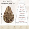 Picture of SOFEIYAN Ponytail Extension 11 inch Claw Clip Ponytail Hair Extensions Long Curly Wavy Ponytail Fluffy Clip on Pony Tails Synthetic Hairpiece for Women，Brown & Blonde