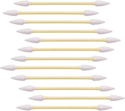 Picture of 2400pcs Precision Tip Cotton Swabs for Makeup, Bamboo Sticks and Double Pointed
