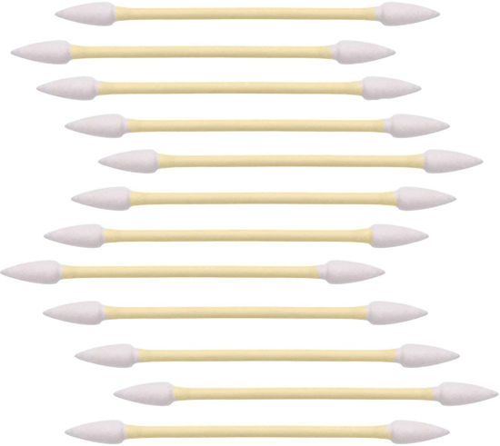 Picture of 2400pcs Precision Tip Cotton Swabs for Makeup, Bamboo Sticks and Double Pointed