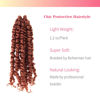 Picture of The BOHOBABE Pre-Twisted Passion Twist Crochet Hair 6 Inch Short Pre-looped Crochet Passion Twist Braiding Hair 8 Packs (350#)