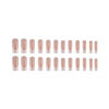 Picture of DANMANR Long Press on Nails Square French Fake Nails Full Cover Nude Acrylic False Nails for Women and Girls 24PCS (French White)