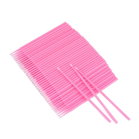Picture of G2PLUS 500PCS Cotton Swabs, Disposable Micro Applicators Brush for Makeup and Personal Care Cosmetic Brush, Micro Swabs for Eyelash Extensions, Nails, Eyeliner (Head Diameter: 2.0mm)