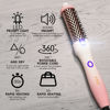 Picture of K&K 1.25 Inch Heated Curling Brush with Ceramic Tourmaline Ionic Technology - Volumizing Hot Brush for Root Volume & Loose Curls