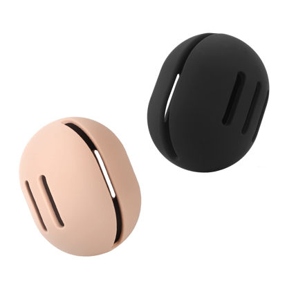 Picture of FERYES 2 PCS Makeup Sponge Holder - Shatterproof Eco-Friendly Silicone Beauty Make Up Blender Case for Travel