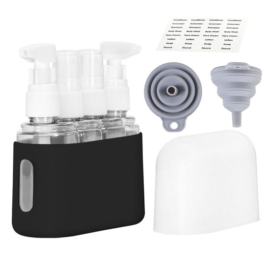 Picture of Bpluma Travel Bottles, Leak Proof Containers For Toiletries TSA Approved Airplane Accessories Kits For Liquid With Labels
