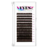 Picture of VEYES INC Colored Lash Extensions 03 05 07 15 C/D Curl 8-16mm Mixed Length Tray, Premium Individual Silk Eyelashes, Professional Supplies for Lash Techs (Dark+ Brown 0.15 C 8-16mm)